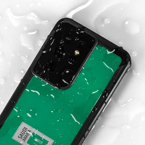 Saudi Arabia Soccer Flag Galaxy S24 Ultra Waterproof Case